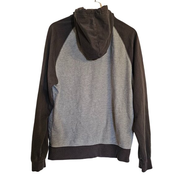 Chor hoodie jacket large gray charcoal zipper - Picture 2 of 7